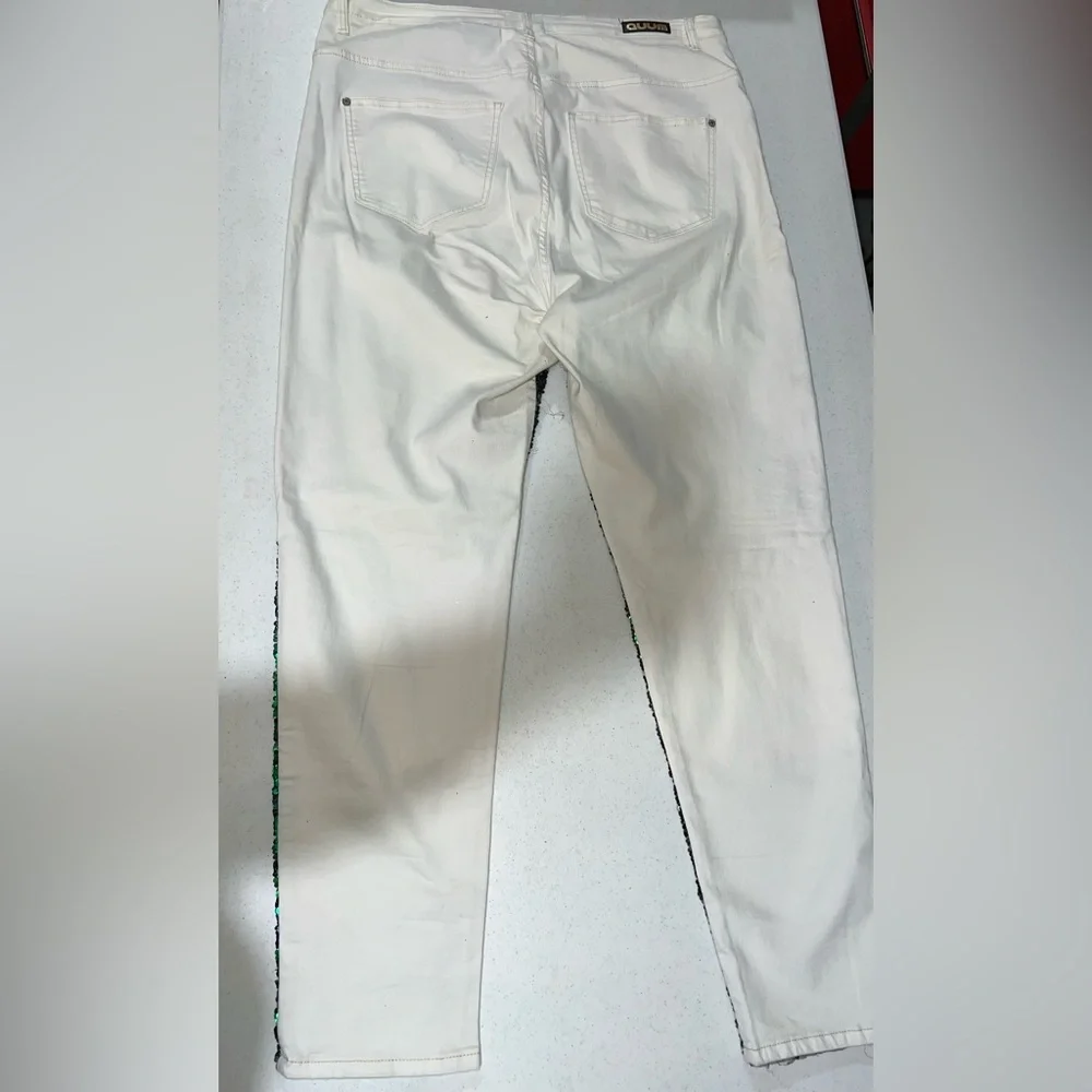 Plus Size Sequin Jeans